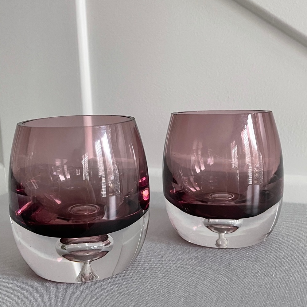 Vintage LSA International Mouth Blown Glasses